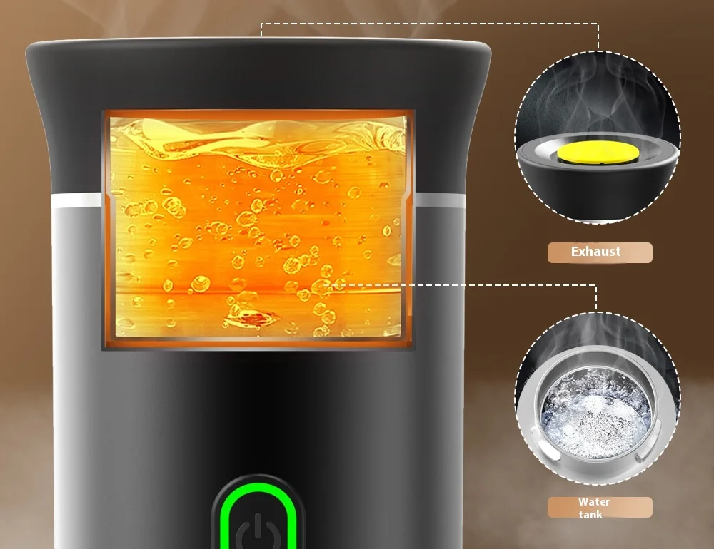 Cutaway of the built-in water heater
