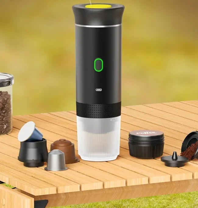 OneStow on a camping table with capsules